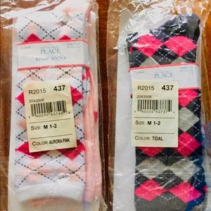 2 pack medium 1-2 sized knee socks